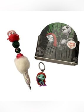 Disney The Nightmare Before Christmas Coaster Set and Doorables Pen and Keychain